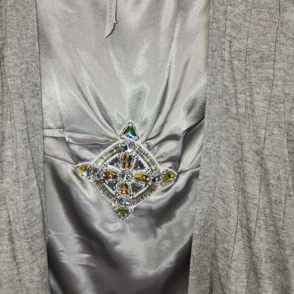 NWT August Silk Grey Tank Top Sweater Size PS - Picture 3 of 6